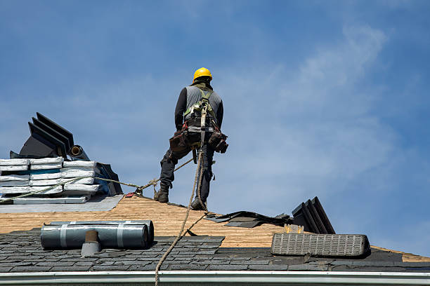 Professional Roof Replacement technician working in Jordan, NY